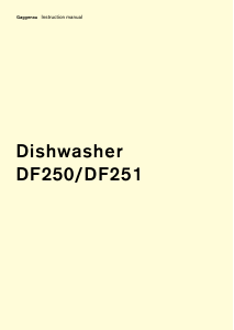 Manual Gaggenau DF251161 Dishwasher