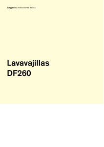 Manual de uso Gaggenau DF260141 Lavavajillas