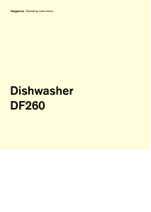 Manual Gaggenau DF260141 Dishwasher