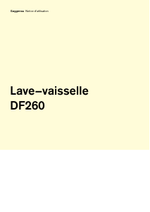 Mode d’emploi Gaggenau DF260141 Lave-vaisselle