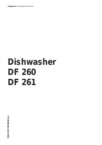 Handleiding Gaggenau DF260160 Vaatwasser