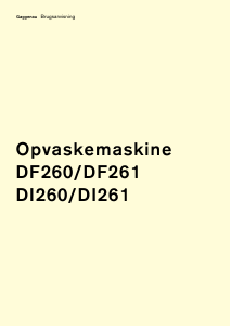 Brugsanvisning Gaggenau DF260163 Opvaskemaskine