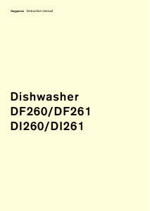 Manual Gaggenau DF260163 Dishwasher