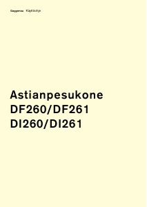 Käyttöohje Gaggenau DF261163F Astianpesukone