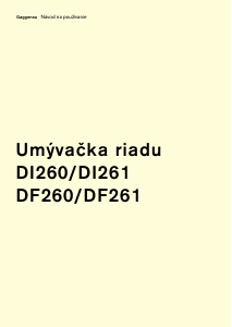 Návod Gaggenau DF261166F Umývačka riadu