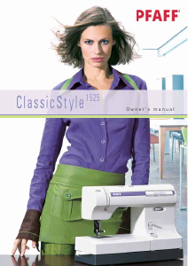 Manual Pfaff ClassicStyle 1525 Sewing Machine