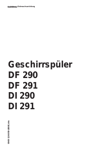 Bedienungsanleitung Gaggenau DF290160 Geschirrspüler