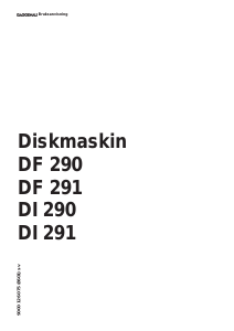 Bruksanvisning Gaggenau DF290160 Diskmaskin