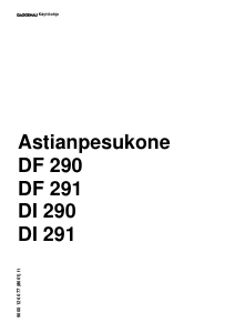 Käyttöohje Gaggenau DF291160 Astianpesukone