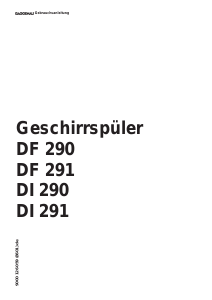 Bedienungsanleitung Gaggenau DF291160 Geschirrspüler