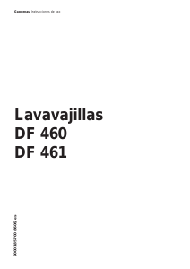 Manual de uso Gaggenau DF460160 Lavavajillas