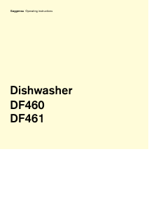 Manual Gaggenau DF460164F Dishwasher