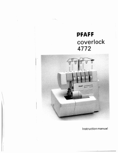 Manual Pfaff coverlock 4772 Sewing Machine