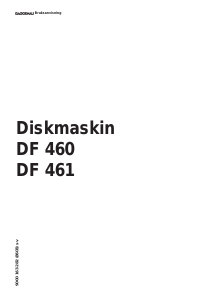 Bruksanvisning Gaggenau DF461560 Diskmaskin