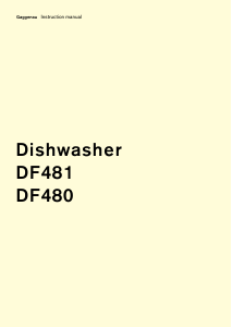 Manual Gaggenau DF480160F Dishwasher