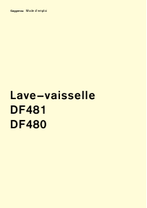 Mode d’emploi Gaggenau DF481160 Lave-vaisselle