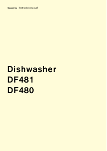 Manual Gaggenau DF481160F Dishwasher