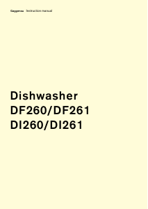 Manual Gaggenau DI260111 Dishwasher