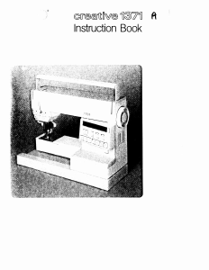 Manual Pfaff creative 1371 Sewing Machine