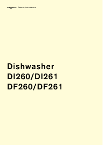 Manual Gaggenau DI260112 Dishwasher