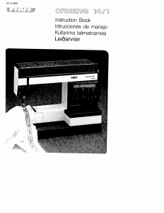 Manual de uso Pfaff creative 1471 Máquina de coser