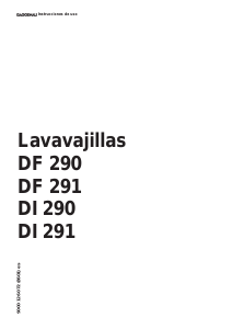 Manual de uso Gaggenau DI290130 Lavavajillas