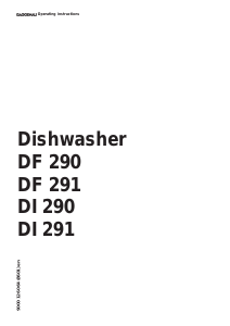 Manual Gaggenau DI290130 Dishwasher