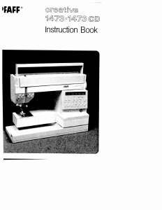 Manual Pfaff creative 1473 Sewing Machine