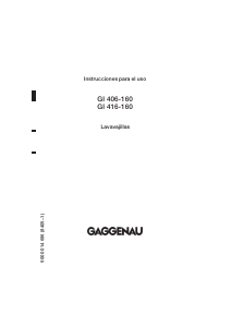 Manual de uso Gaggenau GI 406-160 Lavavajillas