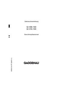 Bedienungsanleitung Gaggenau GI416560 Geschirrspüler