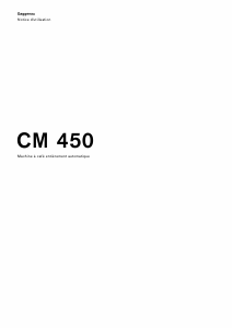 Mode d’emploi Gaggenau CM450111 Machine à expresso