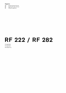 Manual de uso Gaggenau RF282303 Congelador