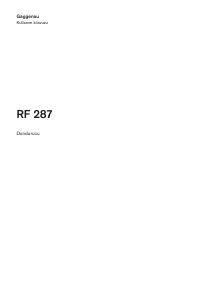 Kullanım kılavuzu Gaggenau RF287200 Dondurucu