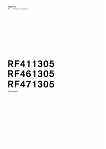 Mode d’emploi Gaggenau RF461305 Congélateur