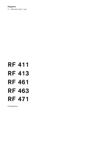 Manuale Gaggenau RF471301 Congelatore