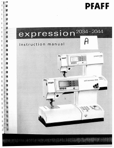 Manual Pfaff expression 2044 Sewing Machine