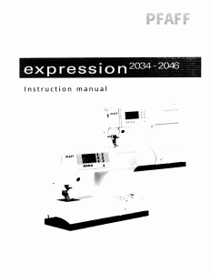Manual Pfaff expression 2046 Sewing Machine