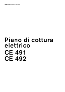 Manuale Gaggenau CE491110 Piano cottura