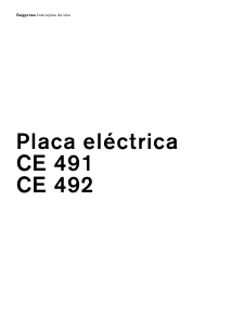 Manual Gaggenau CE492100 Placa