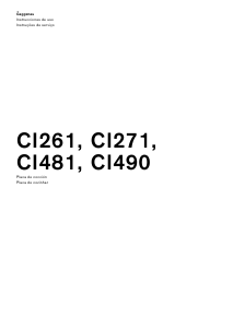 Manual Gaggenau CI261102 Placa
