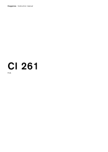Manual Gaggenau CI261113 Hob