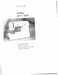 Manual Pfaff hobby 307 Sewing Machine