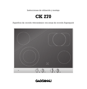 Manual de uso Gaggenau CK270104 Placa