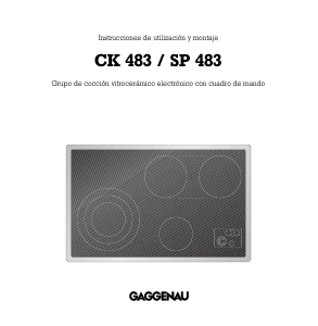 Manual de uso Gaggenau CK483110 Placa