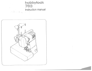 Handleiding Pfaff hobbylock 783 Naaimachine