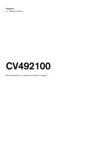 Manual de uso Gaggenau CV492100 Placa