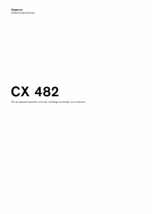 Handleiding Gaggenau CX482111 Kookplaat