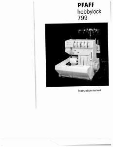 Handleiding Pfaff hobbylock 799 Naaimachine