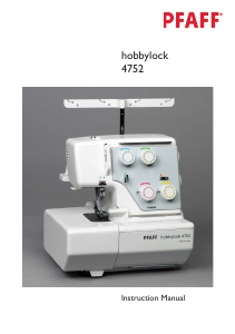 Manual Pfaff hobbylock 4752 Sewing Machine