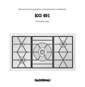 Manual de uso Gaggenau KG491210 Placa